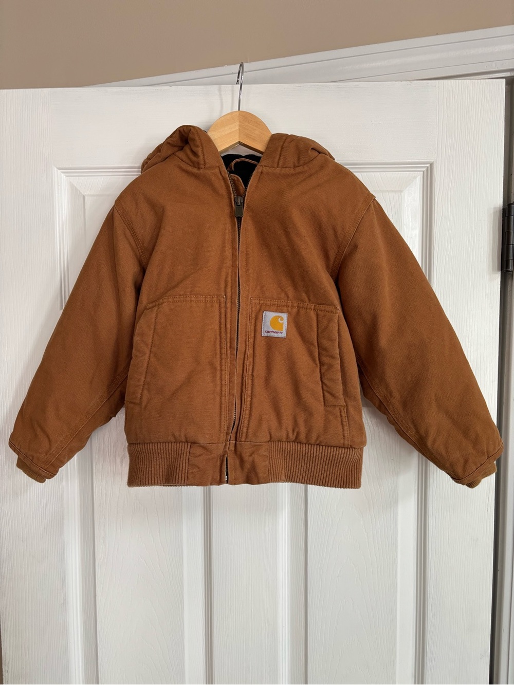 Carhartt Kids Flannel Quilt-Lined Active Jacket with Storm Cuffs, Size XXS (4-5)